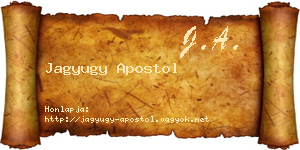 Jagyugy Apostol névjegykártya